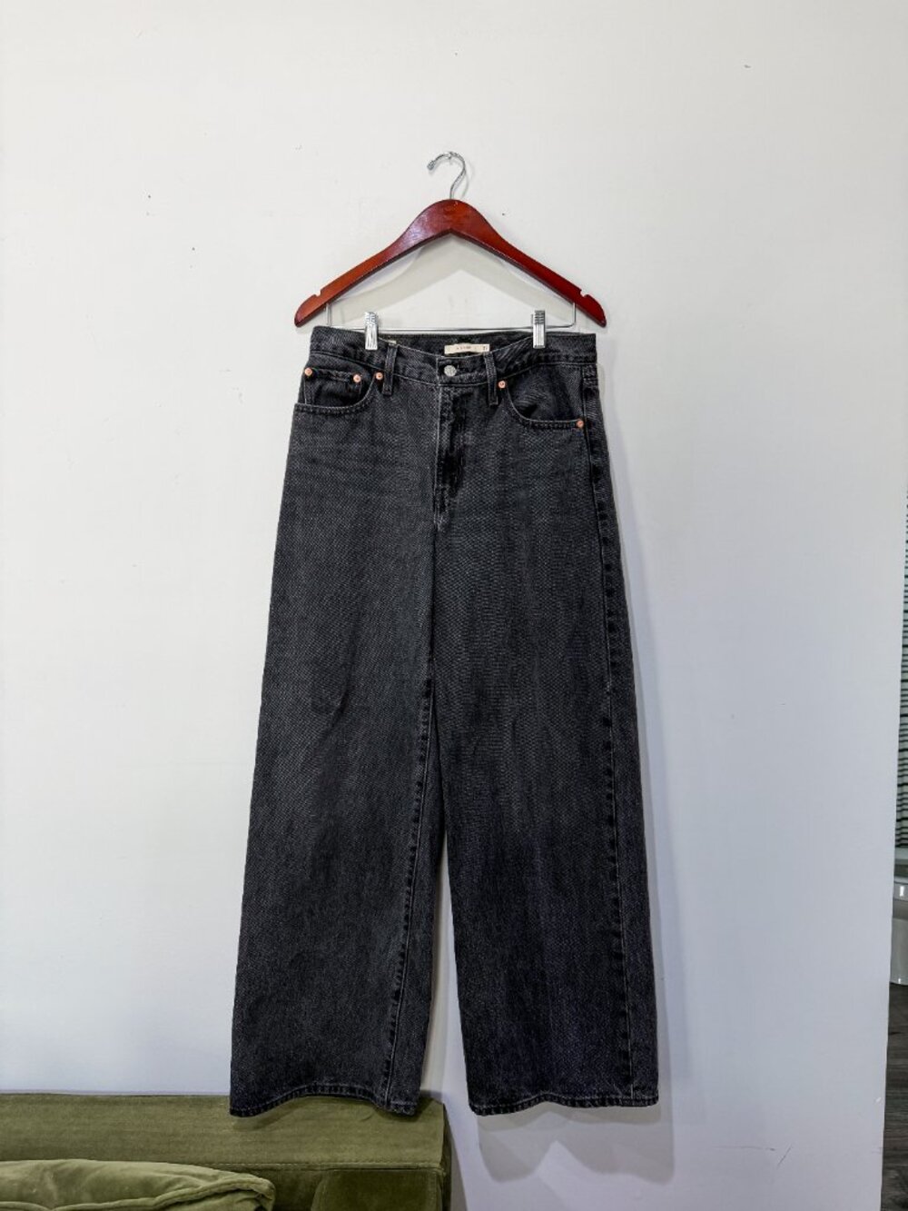 Levi's XL Straight Baggy Straight Jeans Black W27 L33